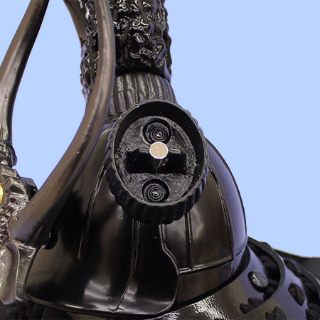 雄山作 本多忠勝公の1/3兜単品　脇立て取付