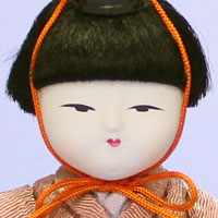 木目込み雛人形 若宮ハヤシ　顔