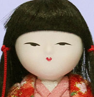 木目込み雛人形 若宮官女　顔
