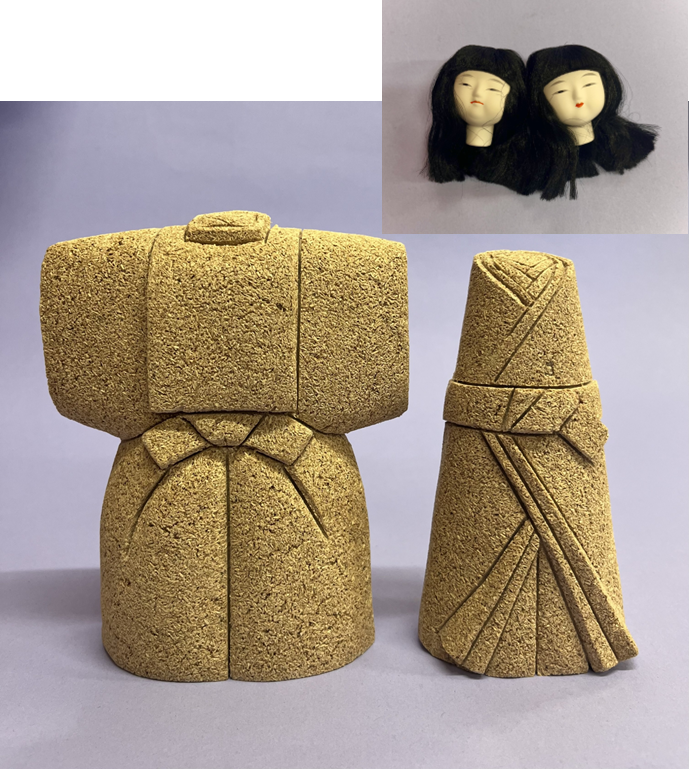 Poupée Hina kimekomi grainé Matériau n° 765 Belle poupée Hina debout