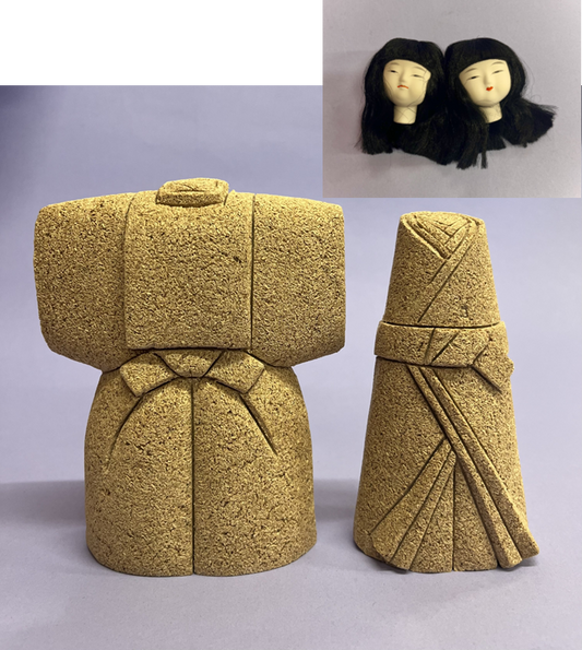 Poupée Hina kimekomi grainé Matériau n° 765 Belle poupée Hina debout