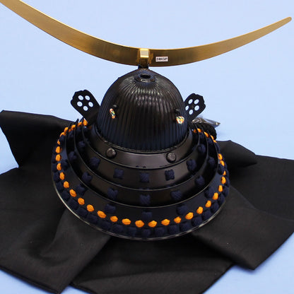 五月人偶单个兜 高43厘米 由悠山制作 1/3正宗伊达政宗的兜