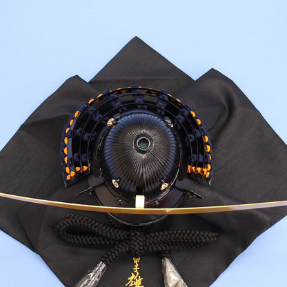 五月人偶单个兜 高43厘米 由悠山制作 1/3正宗伊达政宗的兜