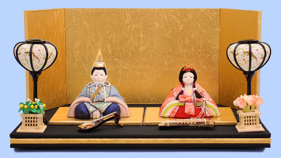 木目込み雛人形 寿鳳作春日びな 陽凪平飾り