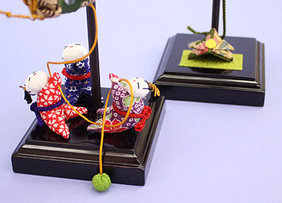 五月人偶用鲤鱼旗装饰，一对，双面，第10号虎太郎