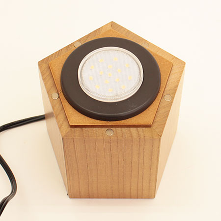 おしゃれでスリムな盆提灯 インテリア燈明 花あかり10号(桔梗)高さ55cm　led