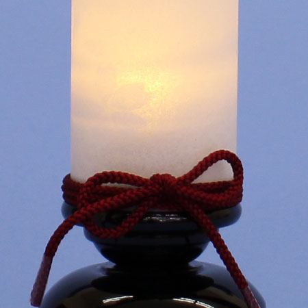 Lanterne LED sans fil 27 cm Fleur de cerisier (en boise)