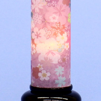 Lanterne LED sans fil 24 cm Hana Miyuki (en boise)