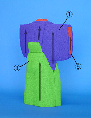 Poupée Hina en bois grainé, matériau n° 714, poupée Hina debout parfumée