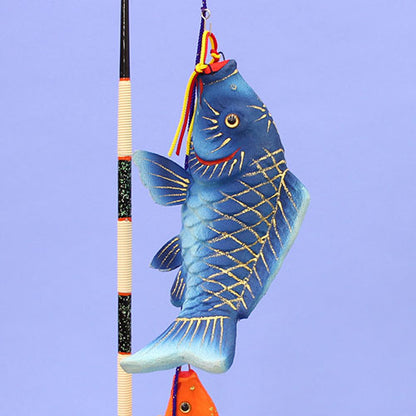 Carp streamer decoration for May dolls, pair, double-sided, size 30, Kashiwa brand