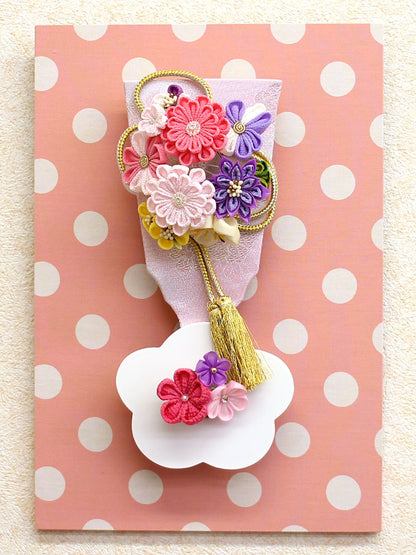 羽子板モダンフラワー ここな壁掛