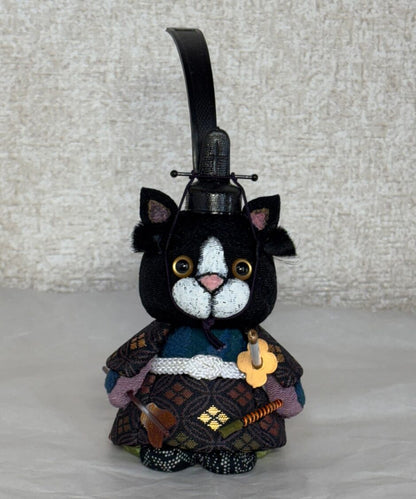 JUHO-TOUGEI  木目込み　ねこサムライ　はなまる　お供