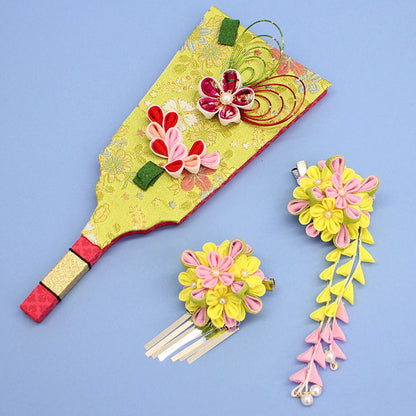 JUHO-TOUGEI つまみ髪飾り羽子板外す