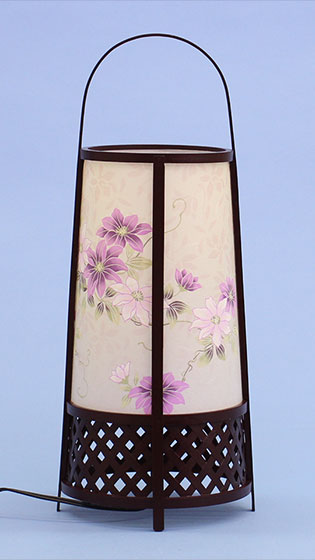 インテリア盆提灯 竹蘭6号(鉄仙)　高さ47cm