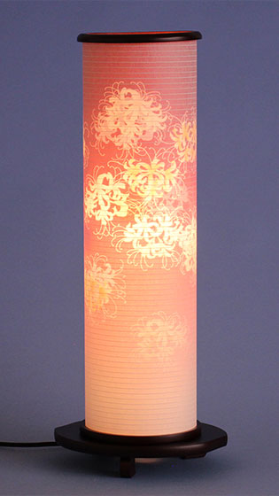 おしゃれな盆提灯 インテリア燈明 ダイアモンドリリーLP高さ51cm　暗所点灯