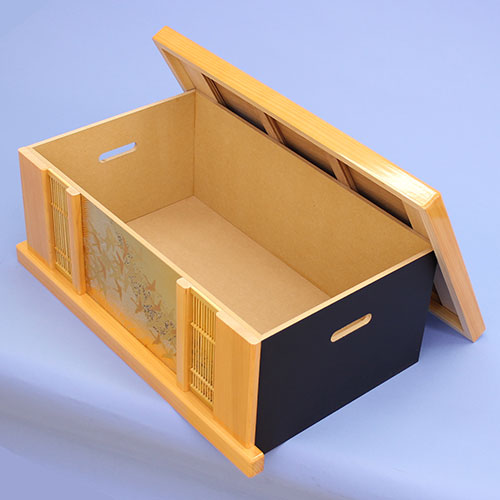 雛人形・収納台屏風セット 幅55cm 桧千羽鶴 – 寿鳳人形の東芸