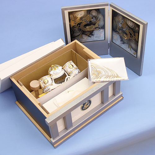 May Doll kabuto Storage Set Width 32cm Compact No.6 White Dragon NA Storage Set