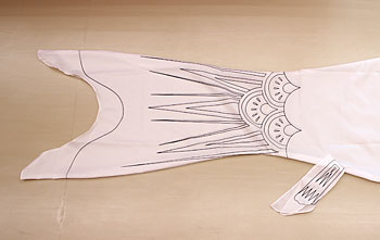 イベント用白地鯉のぼり 3mアウトライン付き　尾