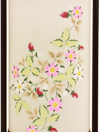 Bon节日灯笼 室内照明 和（花草莓） 深橡木 高33厘米