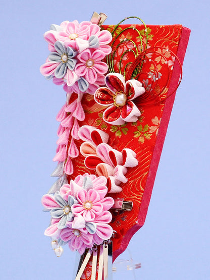 JUHO-TOUGEI 髪飾り羽子板 ポップ　アクリルスタンド付き　後ろから