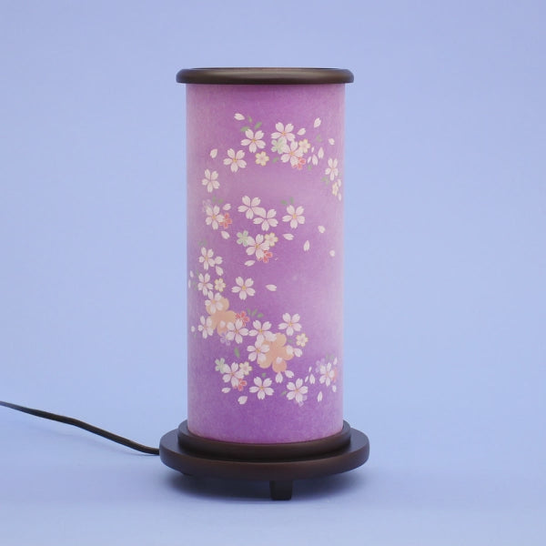 小型サイズ盆提灯高さ29m インテリア燈明 小桜の舞（薄紫）　動画