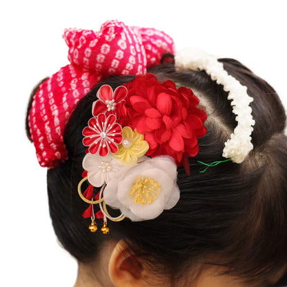 髪飾り羽子板れい赤 髪飾りイメージ