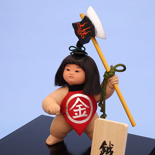 五月人偶，武士人偶，推荐用于庆祝第二胎出生。金太郎6111 - 陶艺，十宝人偶