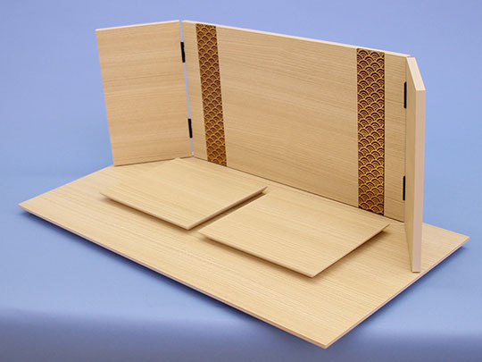 平台屏風セット 幅55cm 陽葵クリアー親王台付