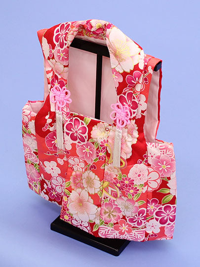 雛人形・雛道具 綿入れピンク花柄