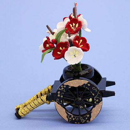 雏人偶及雏人偶配件：红白梅花节车