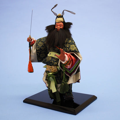 芥子正絹鍾馗出し飾り　横から