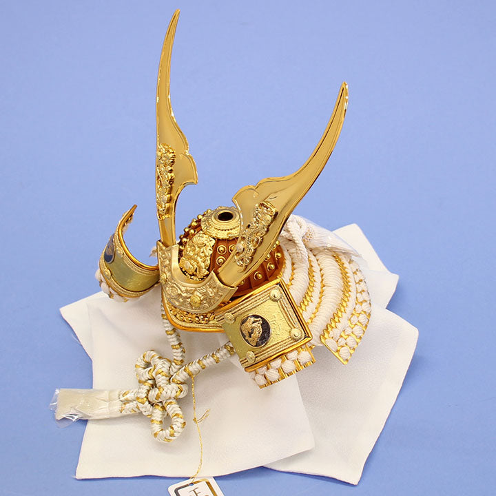 五月人形 単品兜 高さ23cm 仰秀作　６号　雄山兜　櫃なし