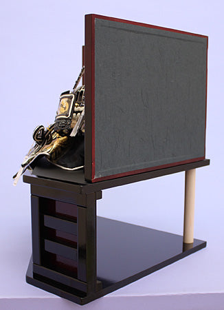 五月人偶兜收纳套装 宽50厘米 紧凑型 8号 烟熏银 传说中的兜角落装饰