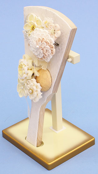 髪飾り羽子板ましろ簪　横から