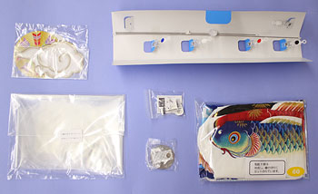 室内用鯉のぼり。モビール鯉のぼり天華 粋々　内容