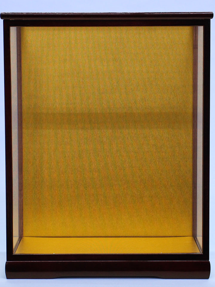 扉付き人形ケース 花梨塗金バック