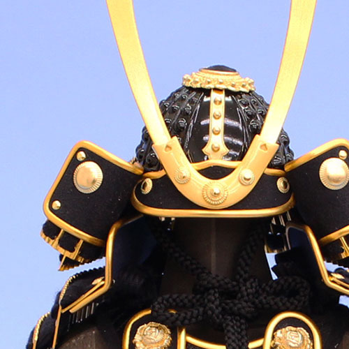 五月人形 単品鎧 高さ 33cm 雄山作 タンゴ侍 墨虎