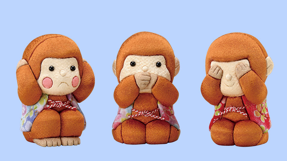 木目込み人形 No_t1780　三ざる兄妹