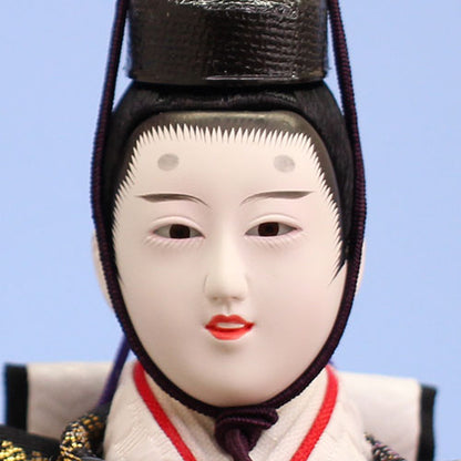 雛人形ケース飾り 二人 小三五親王 紗季　殿顔