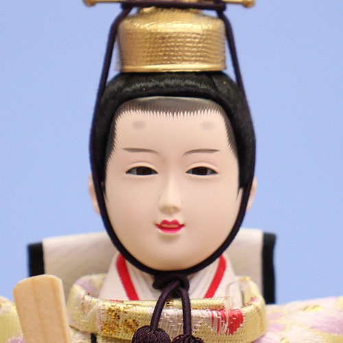 雛人形ケース飾り 五人 結芽　殿顔