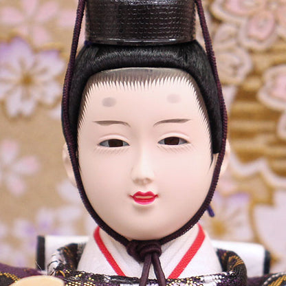 雛人形ケース飾り 五人 光華　殿顔