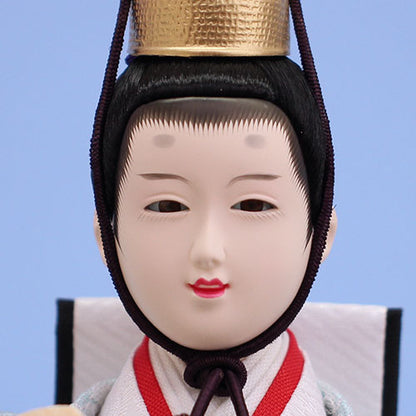 雛人形ケース飾り 二人 小三五親王　ひまり　殿顔