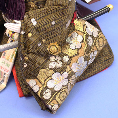 雛人形収納飾り 柳親王研ぎタメ塗引き出し式殿袖