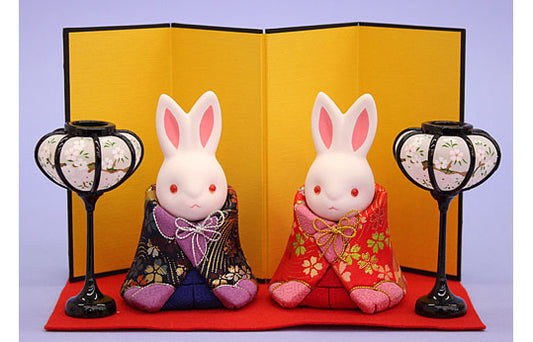 木目込み雛人形 寿鳳作ひなうさぎ