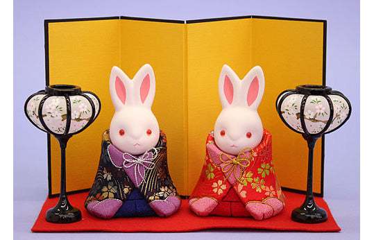 木目込み雛人形 寿鳳作ひなうさぎ