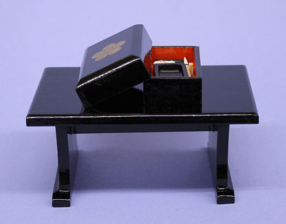 雛道具 にぎやかし 梅鉢 文机セット