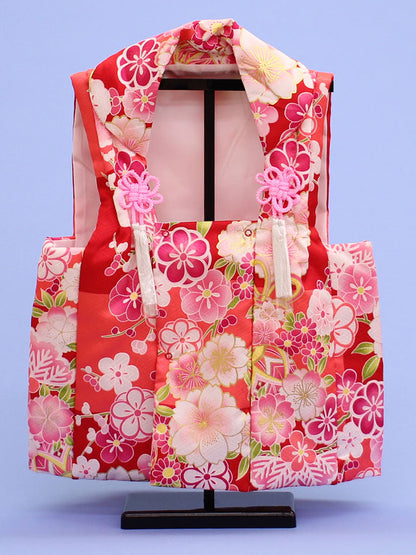 雛道具 綿入れピンク花柄