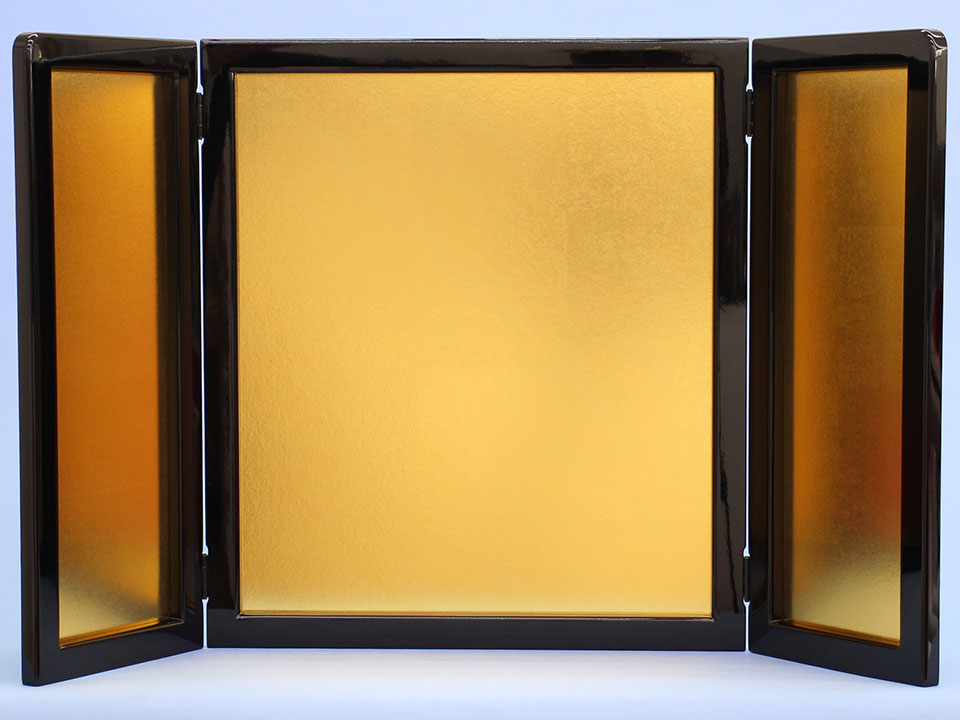 屏風  五月人形 用 18号三曲屏風　特金平押