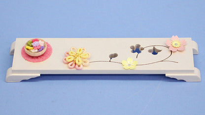 雛道具前飾り パールホワイト