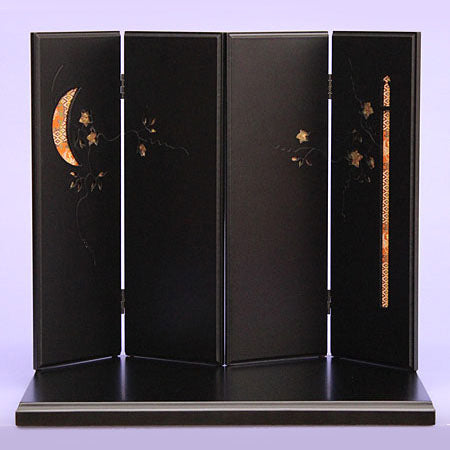 平台屏風セット 幅45cm 鉄仙に月39cm屏風